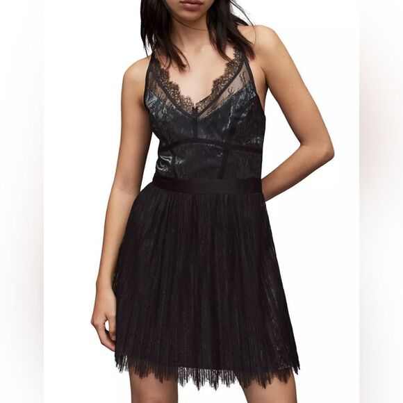 AllSaints Lace Minidress size 2 - Picture 1 of 13